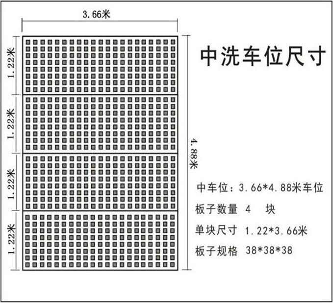 中洗车房格栅规格